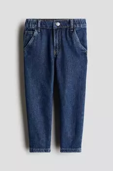 Свободные зауженные джинсы H&M, синий