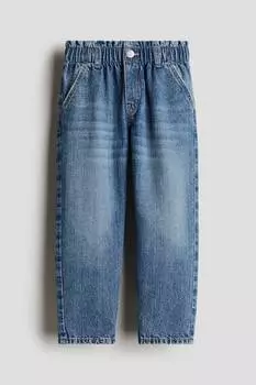 Свободные зауженные джинсы H&M, синий
