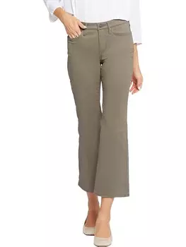 Свободные женские расклешенные джинсы с высокой посадкой Julia NYDJ, цвет Ripe Olive