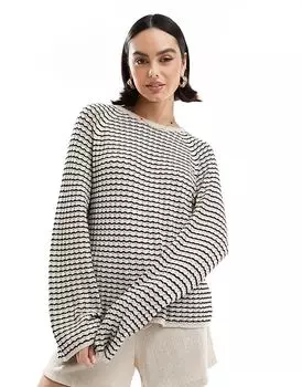 Свободный джемпер с широкими рукавами в монохромном исполнении Object