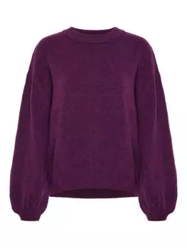 Свободный джемпер Trixie с объемными рукавами Saint Tropez, петуния меланж