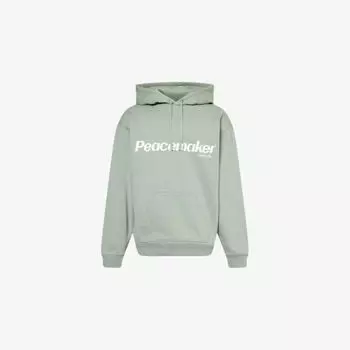 Свободный худи Peacemaker из хлопкового джерси с цветочным принтом, шалфеевый