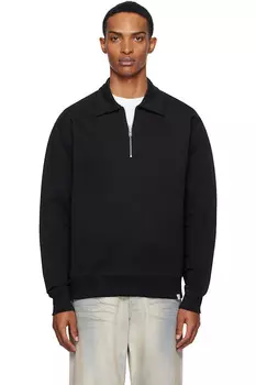 Свободный худи с полумолнией Ketel Organic Norse Projects, черный