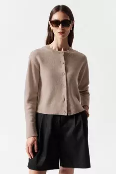 Свободный кардиган из шерсти мериноса & Other Stories, коричневый