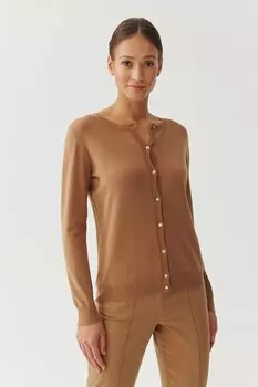 Свободный кардиган на пуговицах Tatuum, коричневый