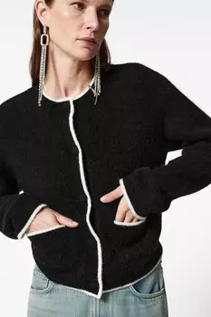 Свободный кардиган с круглым вырезом & Other Stories, черный