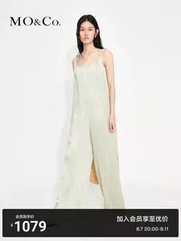 Свободный комбинезон Moco с плиссированной текстурой, черный