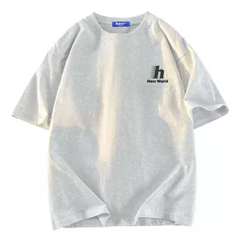 Свободный крой, дышащие, тонкая футболка с короткими рукавами, унисекс HAVR, Glacier Blue