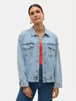 Свободный крой джинсовой куртки Tessa 10329868 Vero Moda, синий