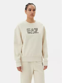 Свободный крой толстовка 7W000100 AF10377 U1079 Ea7 Emporio Armani, бежевый