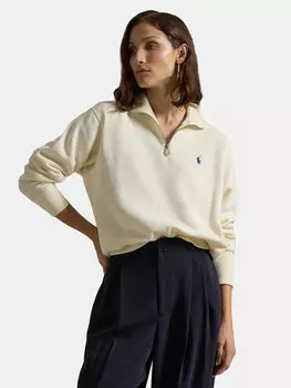 Свободный крой толстовки 211851659007 Polo Ralph Lauren, экрю