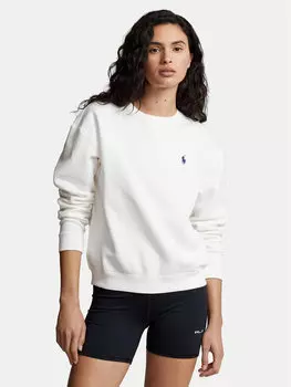 Свободный крой толстовки 211943006001 Polo Ralph Lauren, белый