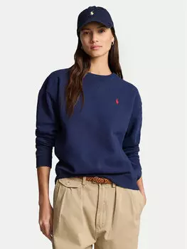 Свободный крой толстовки 211943006002 Polo Ralph Lauren, синий