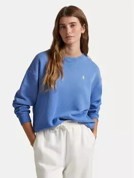 Свободный крой толстовки 211943006017 Polo Ralph Lauren, синий