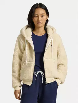 Свободный крой толстовки 211947977001 Polo Ralph Lauren, бежевый