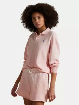 Свободный крой толстовки 211965097007 Polo Ralph Lauren, розовый