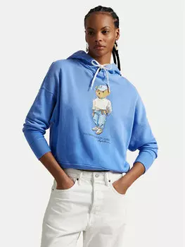 Свободный крой толстовки 211965110001 Polo Ralph Lauren, синий