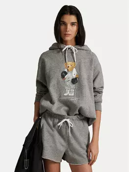 Свободный крой толстовки 211971713001 Polo Ralph Lauren, серый