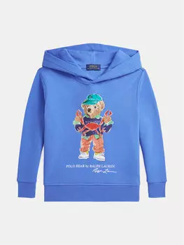 Свободный крой толстовки 322973124001 Polo Ralph Lauren, синий