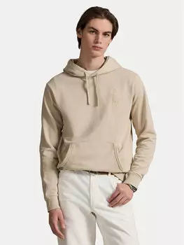 Свободный крой толстовки 710936510007 Polo Ralph Lauren, бежевый