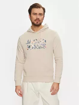 Свободный крой толстовки Bryan 12268128 Jack&Jones, бежевый