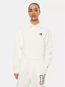 Свободный крой толстовки DW0DW19409 Tommy Jeans, белый