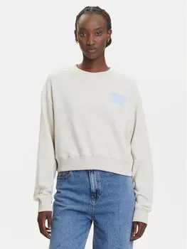 Свободный крой толстовки DW0DW21345 Tommy Jeans, бежевый