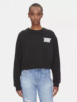 Свободный крой толстовки DW0DW21345 Tommy Jeans, черный