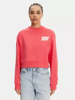Свободный крой толстовки DW0DW21345 Tommy Jeans, розовый