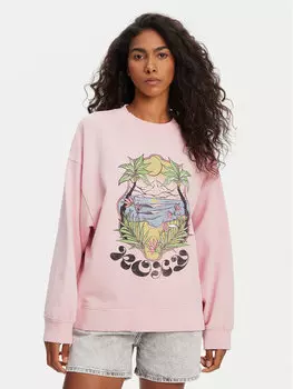 Свободный крой толстовки ERJFT04997 Roxy, розовый