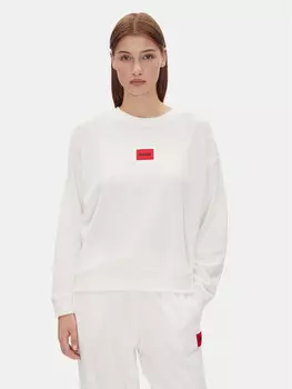 Свободный крой толстовки Neve_Sweatshirt 50531686 Hugo, экрю