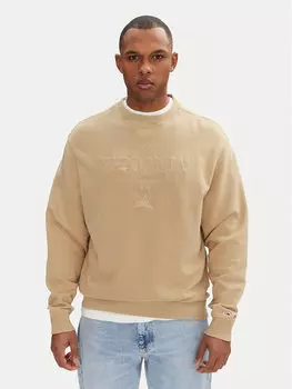Свободный крой толстовки Varsity DM0DM20827 Tommy Jeans, бежевый