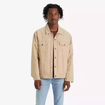 Свободный крой утепленная куртка Trucker Levi's, цвет True Chino - Tan