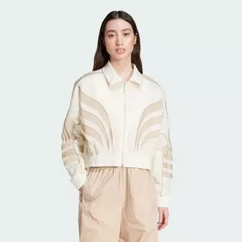 Свободный нейлоновый спортивный топ Atlanta Cut Line Adidas, цвет Cloud White