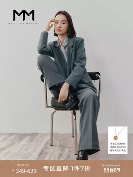 Свободный пиджак Mai Meng для женщин, синий