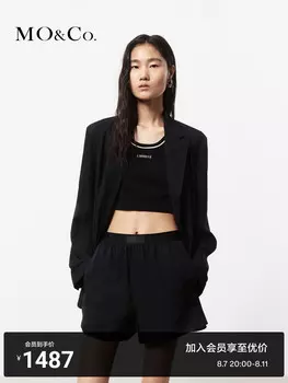 Свободный пиджак Moco, черный