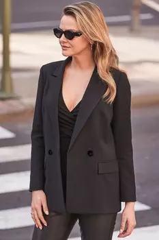 Свободный пиджак Sosandar, черный