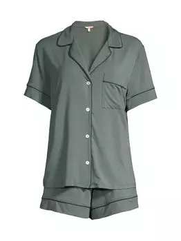 Свободный пижамный комплект Gisele из 2 предметов Eberjey, черный