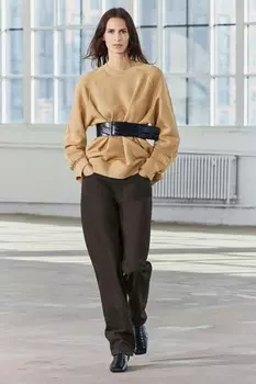 Свободный размер, выцветшая толстовка ZARA, кэмел