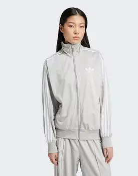 Свободный спортивный топ Adidas Originals Adicolor Classic Firebird серого цвета