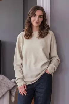 Свободный свитер Джилонг с круглым вырезом любого цвета Celtic & Co., бежевый