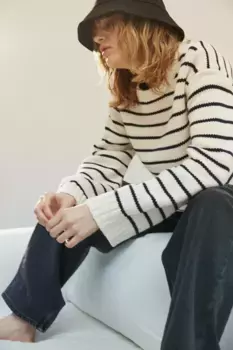 Свободный свитер H&M, белый