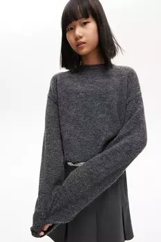 Свободный свитер H&M, серый