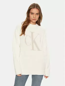 Свободный свитер Intrasia J20J224799 Calvin Klein Jeans, экрю