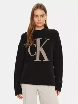 Свободный свитер Intrasia J20J224799 Calvin Klein Jeans, черный