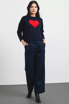 Свободный свитер с заниженными рукавами Gap, красный