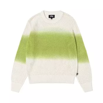 Свободный свитер Stussy, окрашенный в пигмент, цвет Ярко-зеленый
