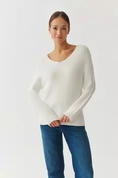 Свободный свитер тонкой вязки Tatuum, белый