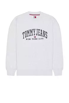 Свободный свитер университетской команды Tommy Jeans, серебряный