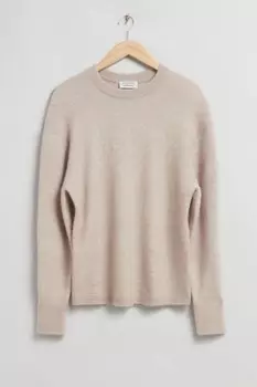 Свободный свитер вязки из альпаки & Other Stories, желтый